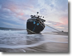 Marooned Roger Ventures Fishing Boat at Jones Beach, Photo by Stephen Faulkner