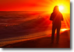 An Amber Sunset Blesses Jones Beach - Photo by William McCabe
